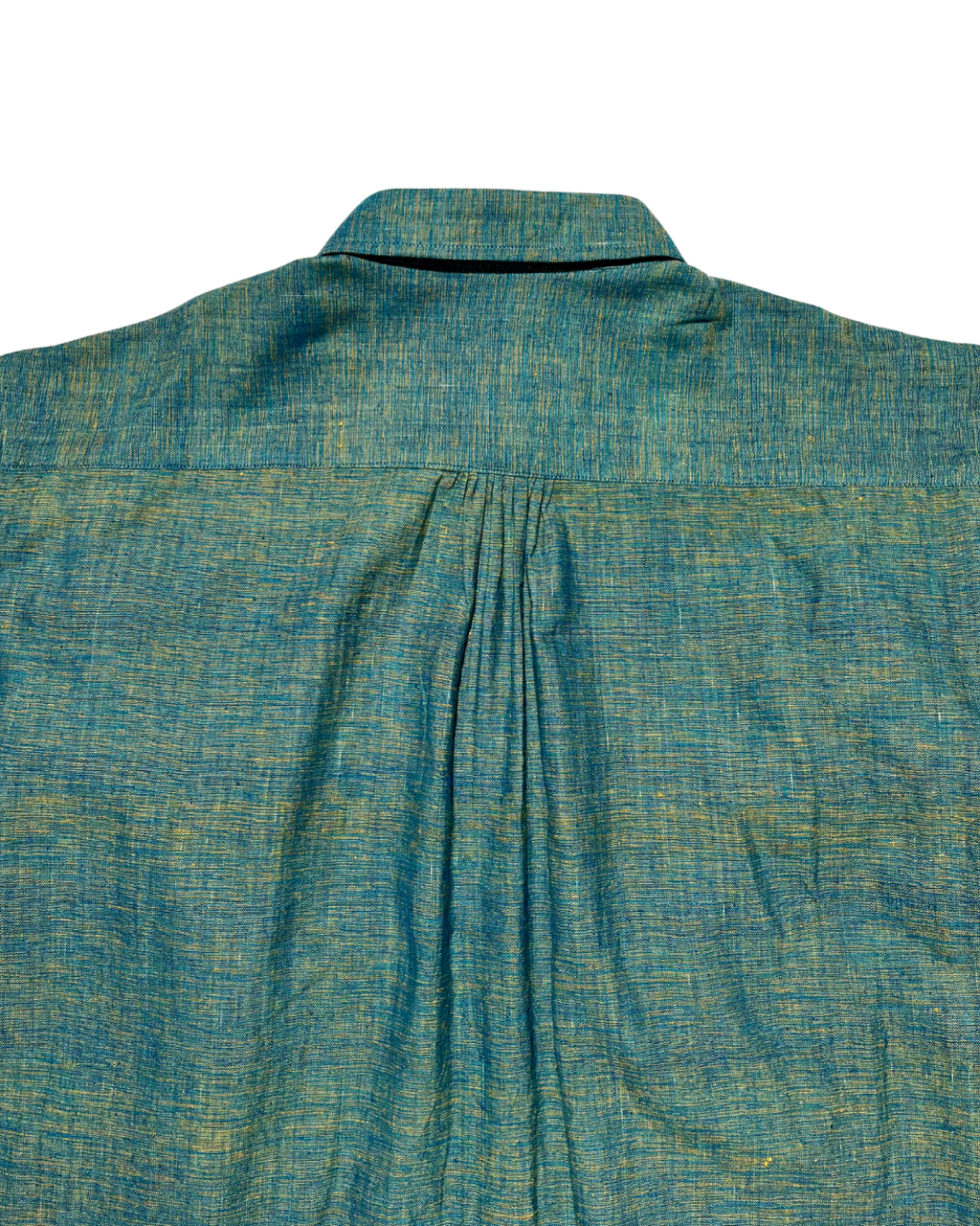 Green Full Sleeve Shirt- Handspun & Handwoven