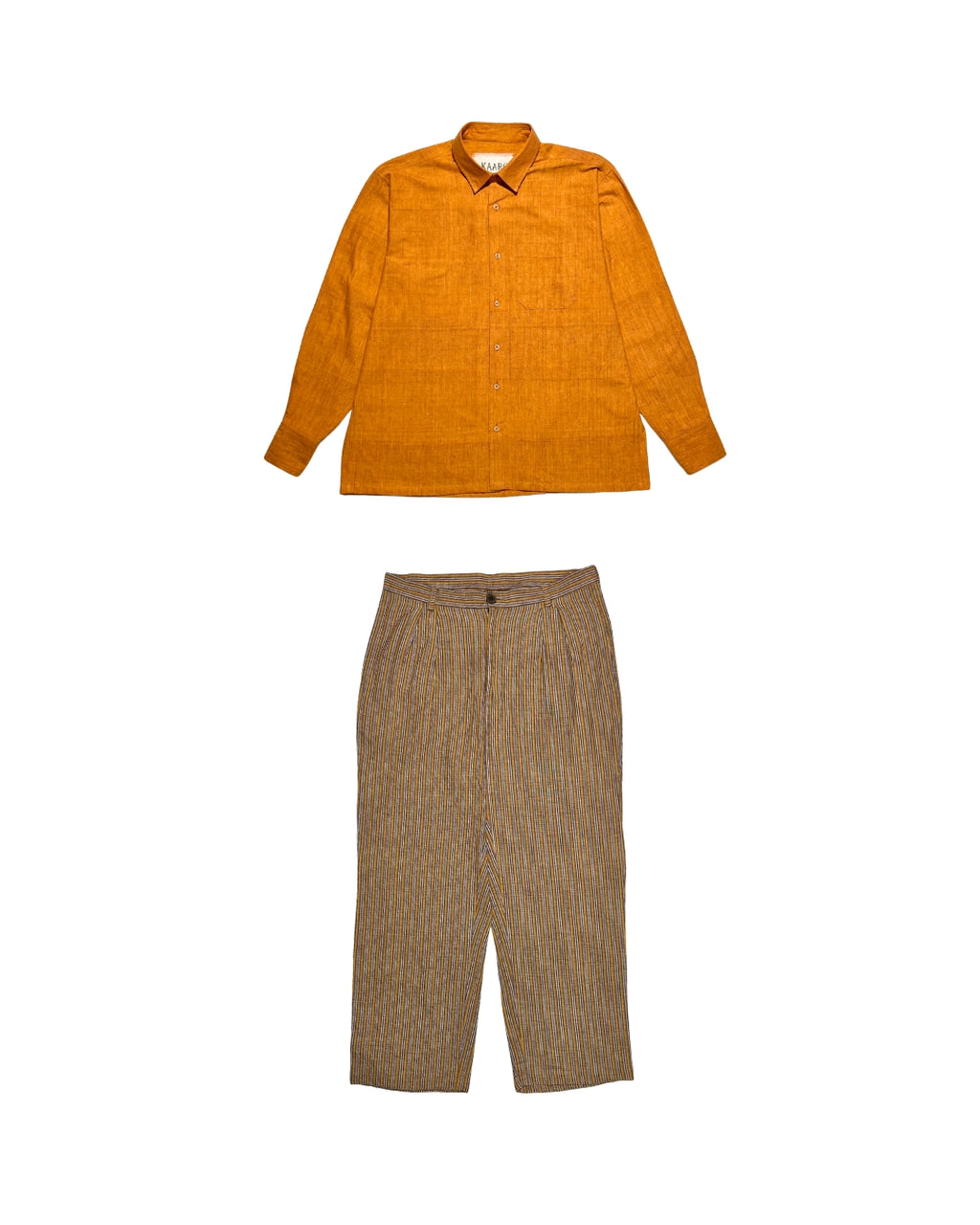Amber & Dusk Handwoven Co-ord Set – 100% Cotton, Made With Love