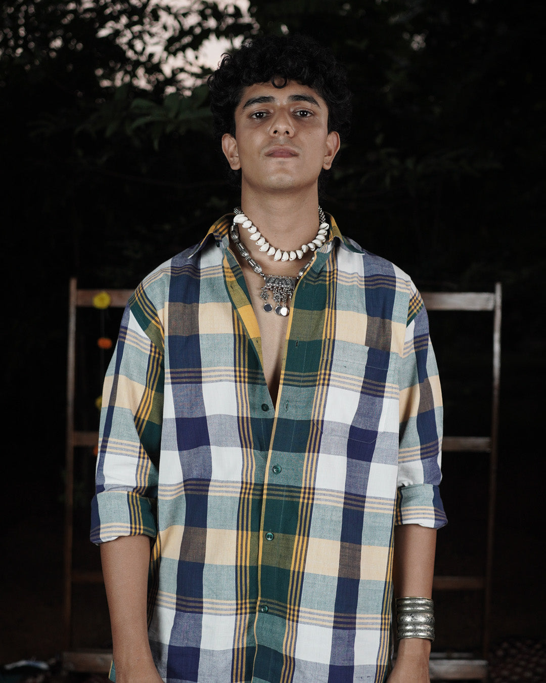 Harbour Dusk Handwoven Full Sleeve Shirt