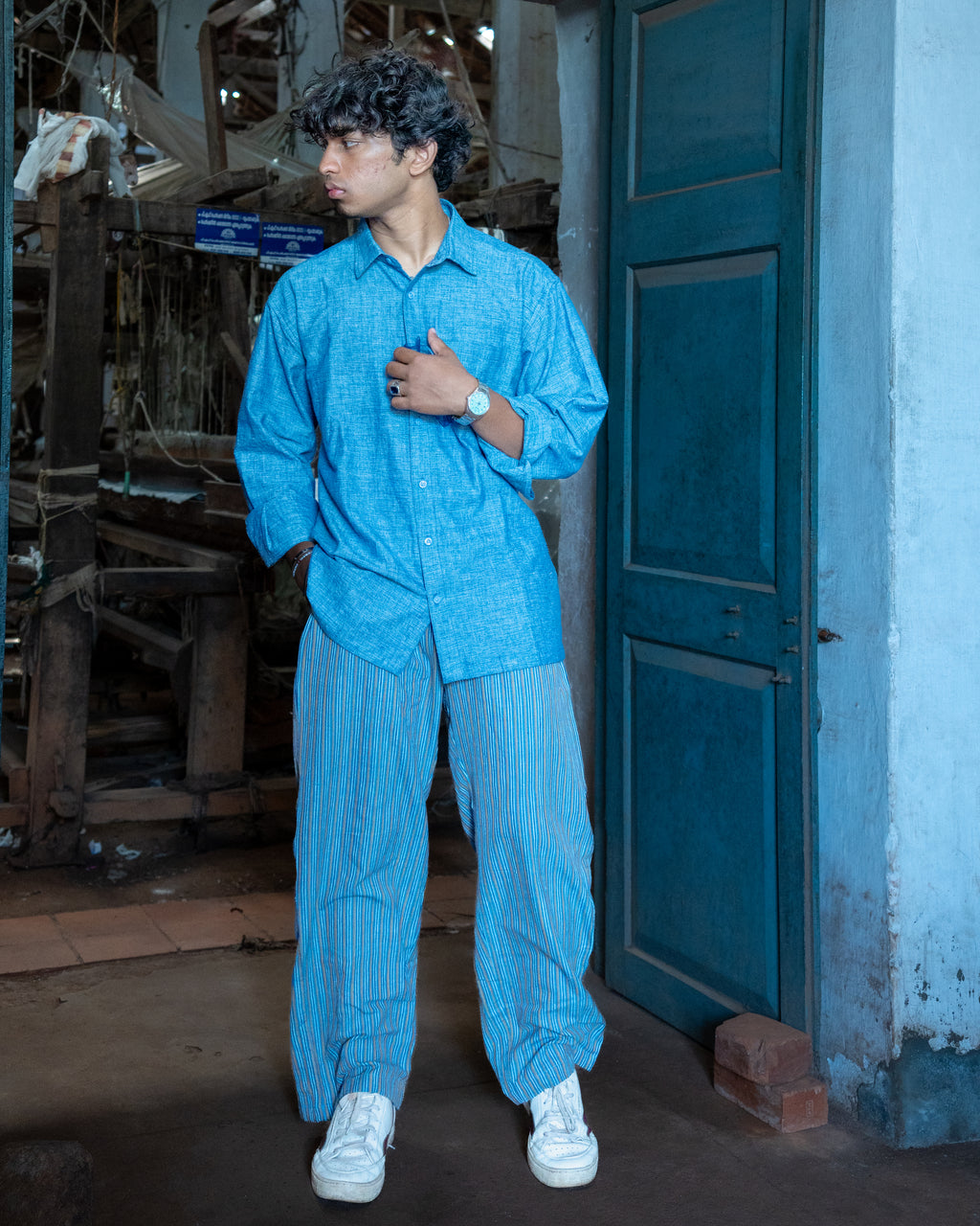 Skyloom & Horizon Handwoven Co-ord Set – 100% Cotton, Made With Love