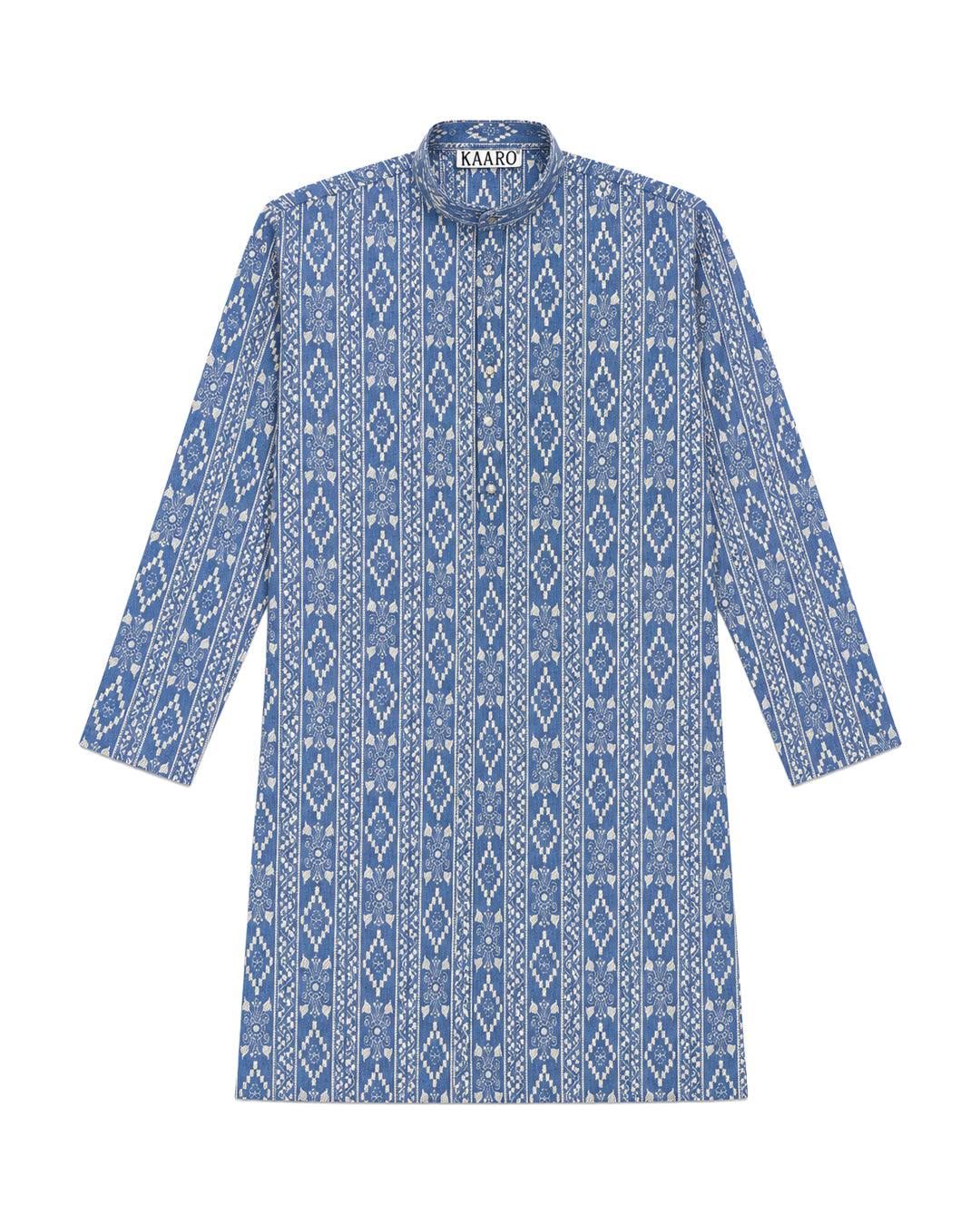 Kaithari Neelam | Handwoven Cotton Kurta