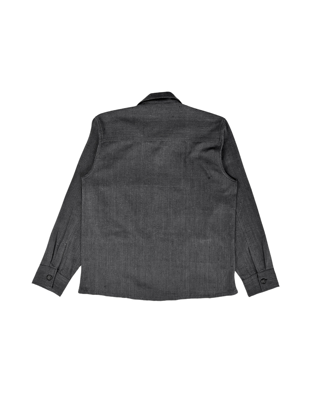 Handwoven Cotton Overshirt – Space Grey