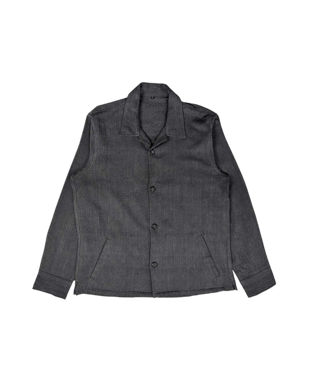 Handwoven Cotton Overshirt – Space Grey