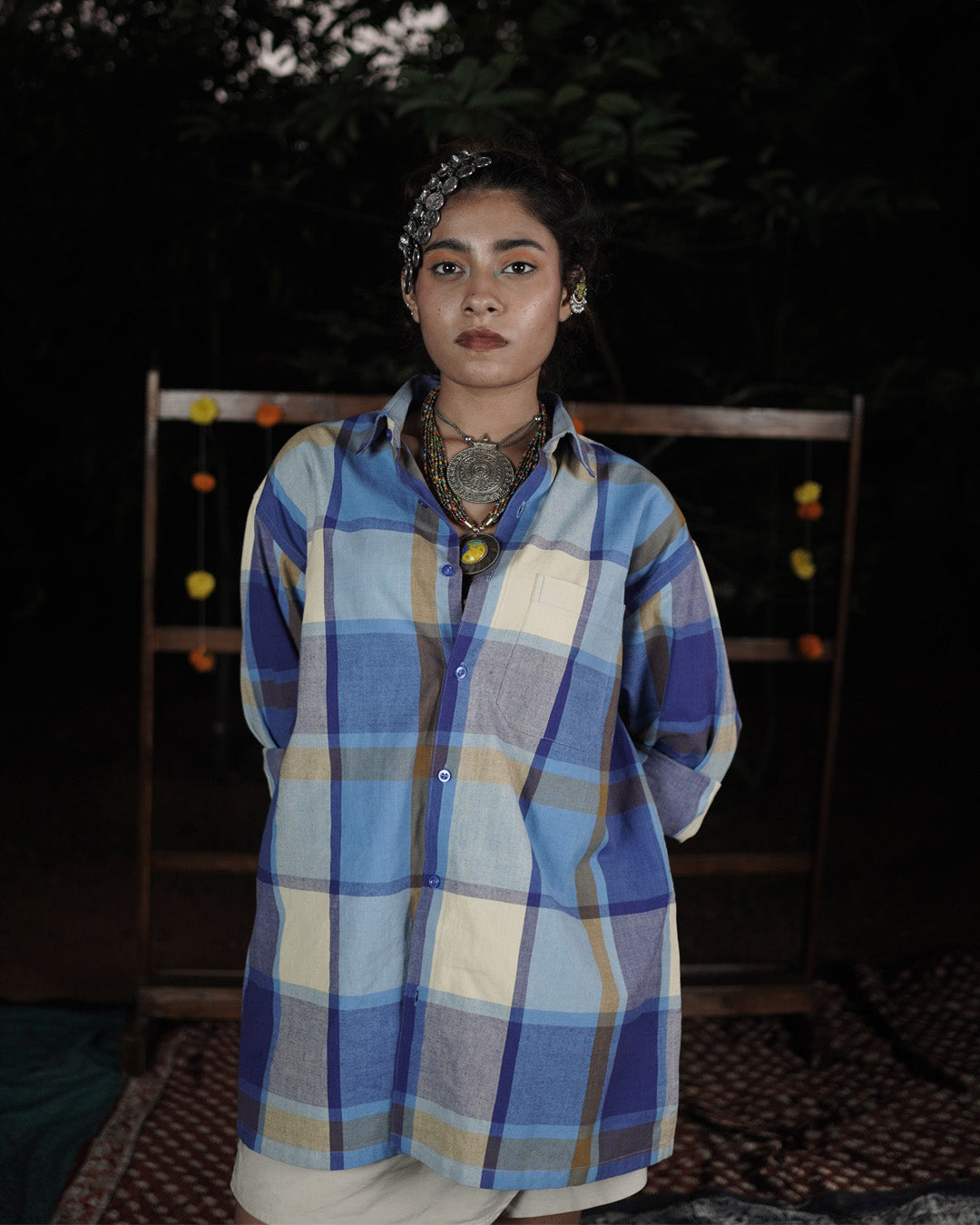 Sea Glass Morning Handwoven Full Sleeve Shirt