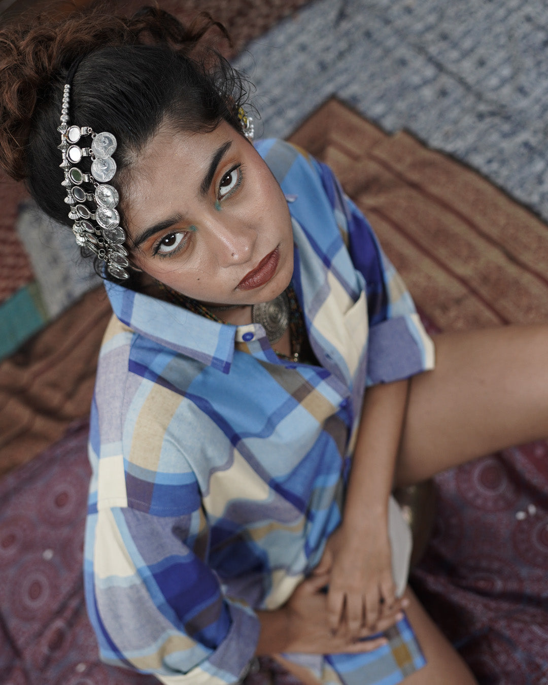 Sea Glass Morning Handwoven Full Sleeve Shirt