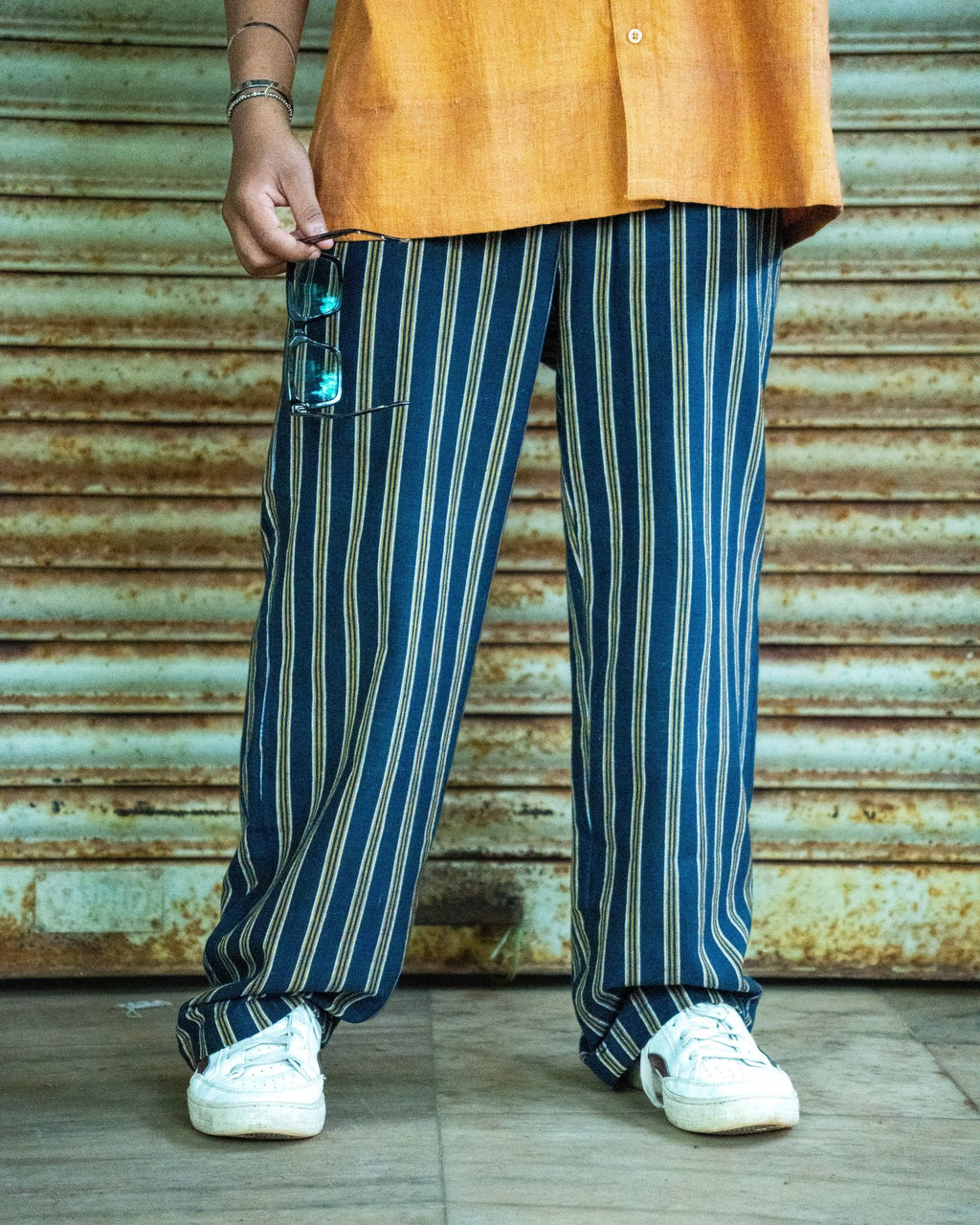 Amber & Midnight Handwoven Co - ord Set – 100% Cotton, Made With Love - Kaaro - handwoven cotton - sustainable - ethical