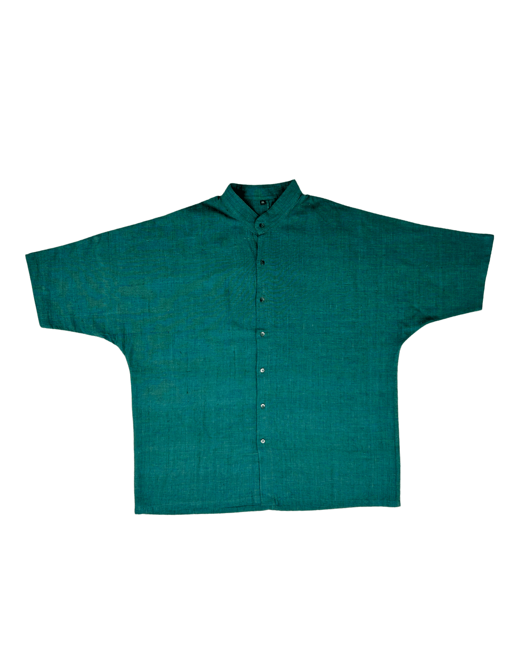 Bottle Green Handwoven Kimono Shirt – Handwoven in Kerala - Kaaro - handwoven cotton - sustainable - ethical