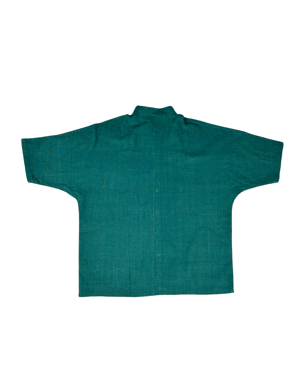 Bottle Green Handwoven Kimono Shirt – Handwoven in Kerala - Kaaro - handwoven cotton - sustainable - ethical