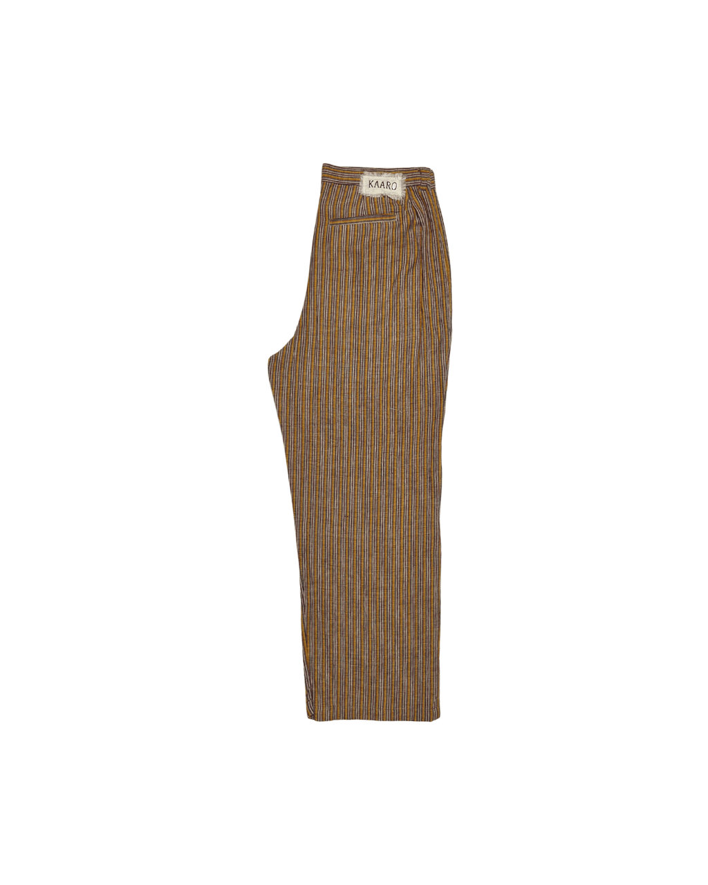 Dusk Striped Handwoven Trousers – Relaxed Fit - Kaaro - handwoven cotton - sustainable - ethical