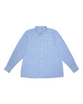 Handwoven Blue Pinstripe Shirt – Long Sleeve - Kaaro - handwoven cotton - sustainable - ethical