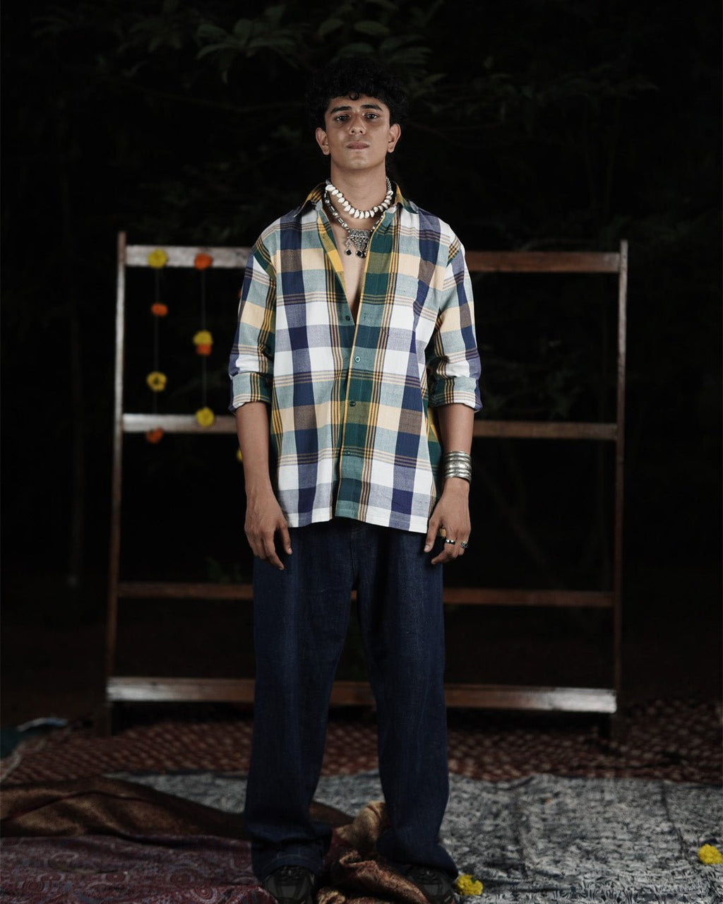 Harbour Dusk Handwoven Full Sleeve Shirt - Kaaro - handwoven cotton - sustainable - ethical