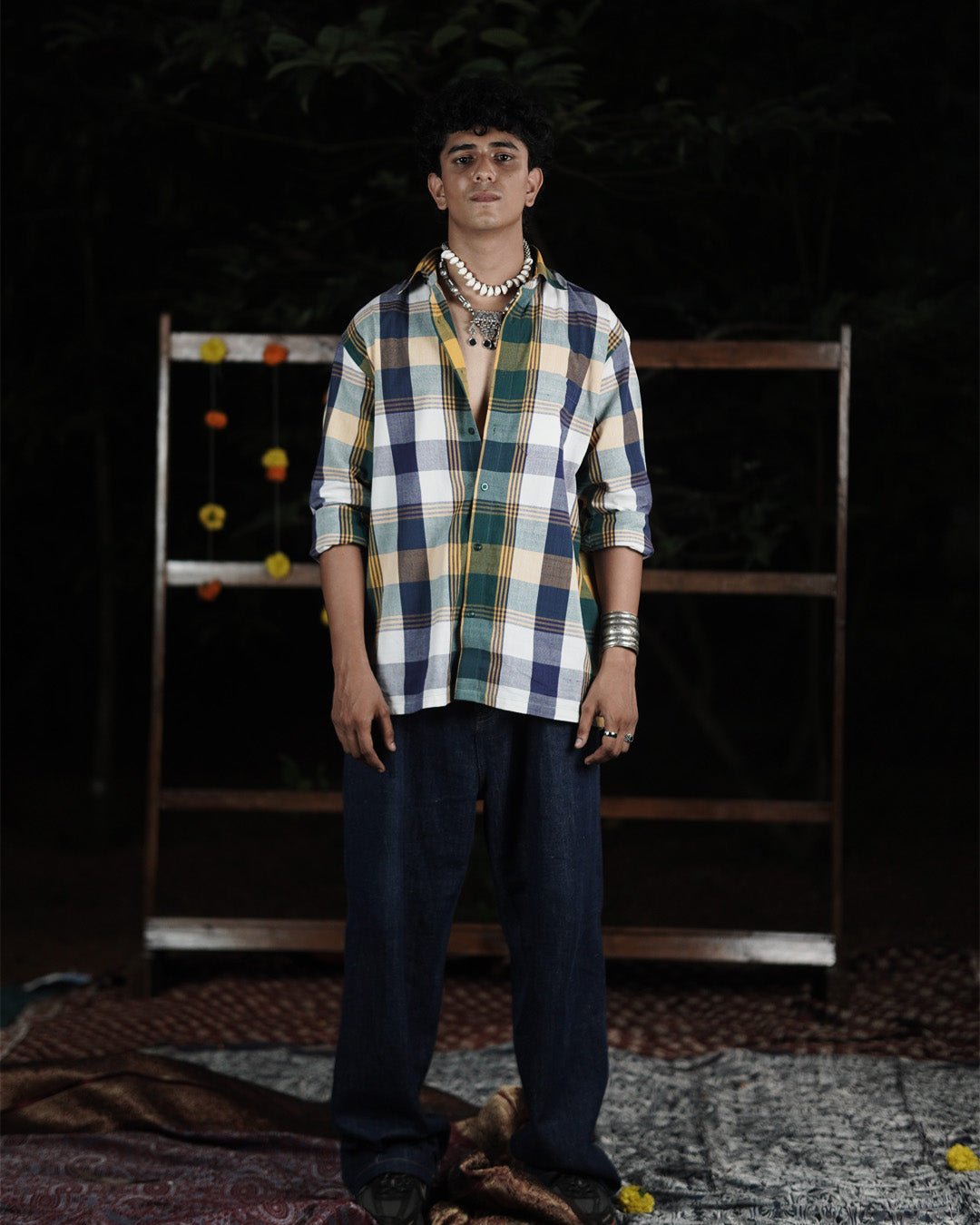 Harbour Dusk Handwoven Full Sleeve Shirt - Kaaro - handwoven cotton - sustainable - ethical