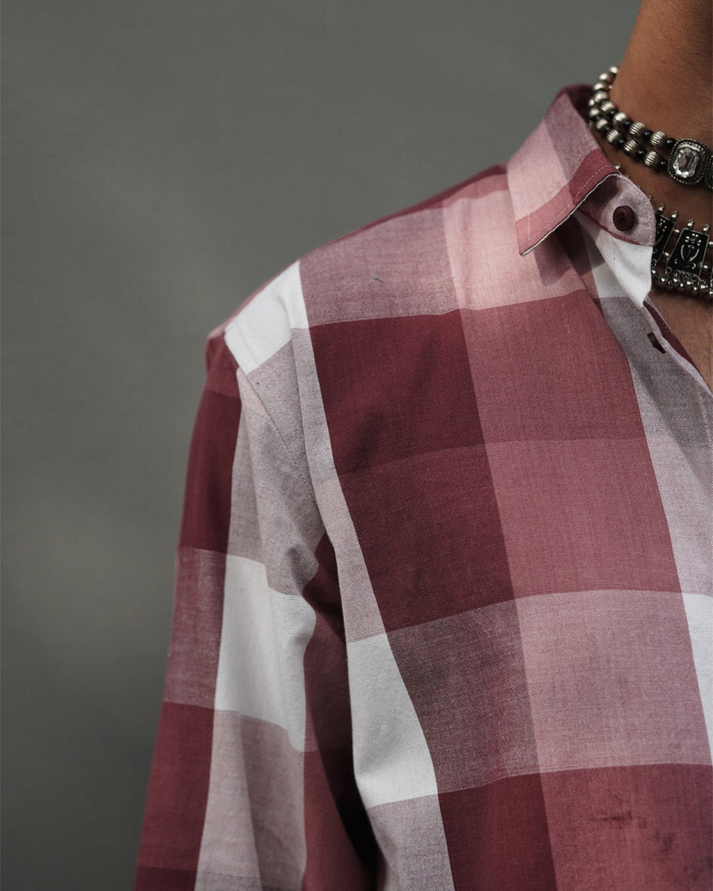 Laterite Rose Handwoven Full Sleeve Shirt - Kaaro - handwoven cotton - sustainable - ethical