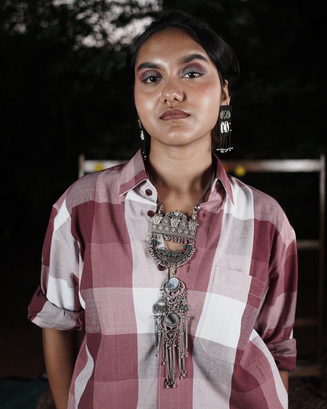 Laterite Rose Handwoven Full Sleeve Shirt - Kaaro - handwoven cotton - sustainable - ethical