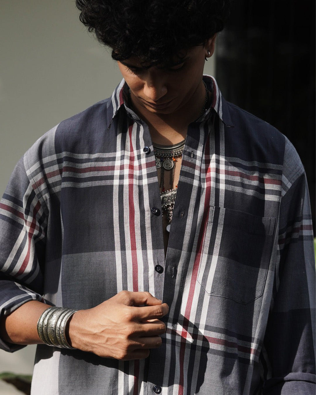 Monsoon Quiet Handwoven Full Sleeve Shirt - Kaaro - handwoven cotton - sustainable - ethical