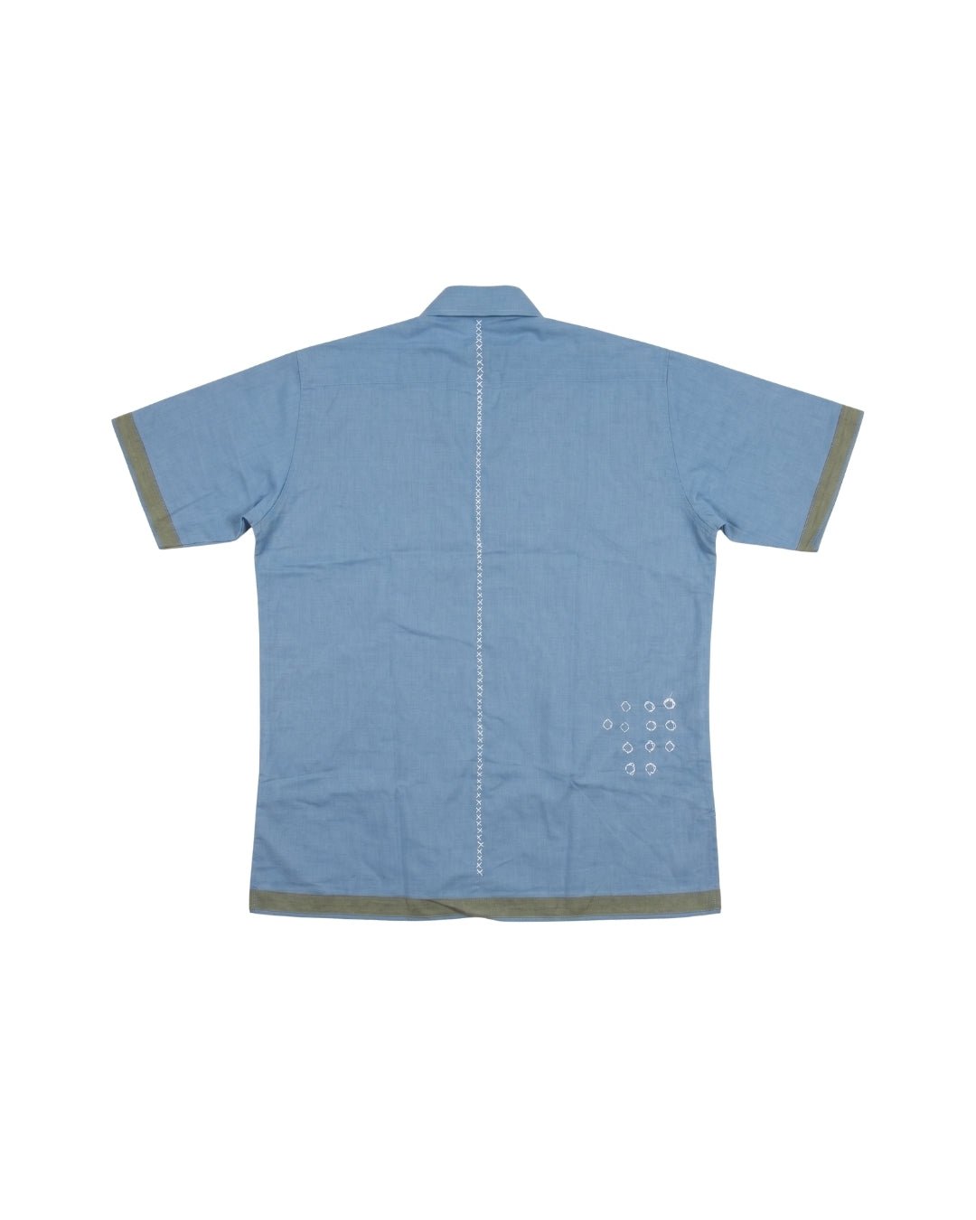 Neel Kasavu - Hand Tie-Dyed Organic Indigo Shirt - Kaaro - handwoven cotton - sustainable - ethical