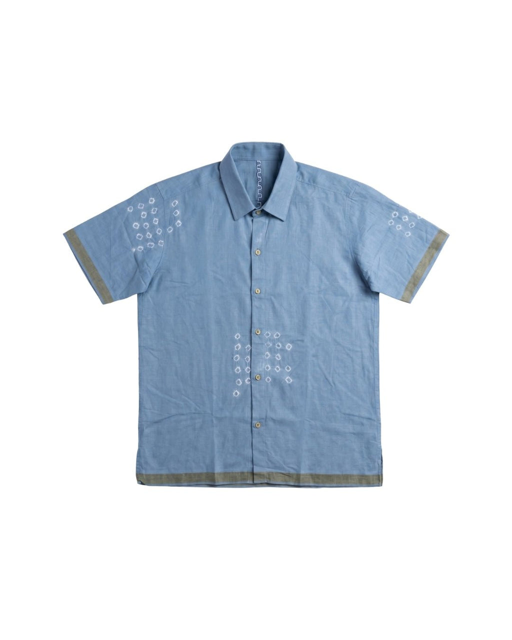 Neel Kasavu - Hand Tie-Dyed Organic Indigo Shirt - Kaaro - handwoven cotton - sustainable - ethical