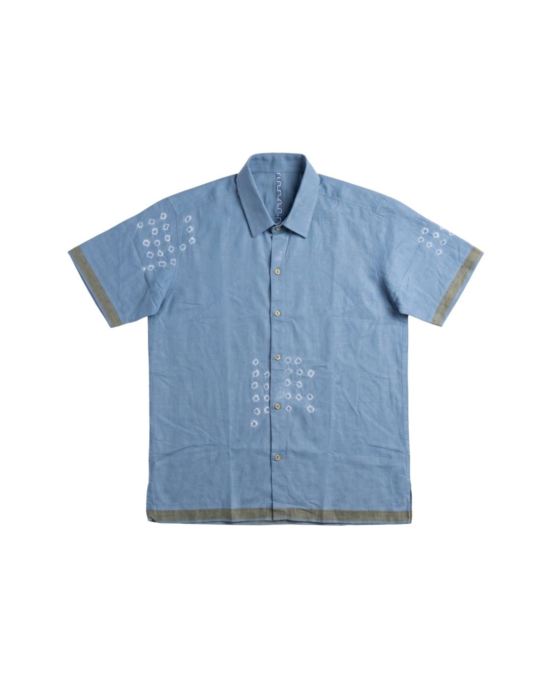 Neel Kasavu - Hand Tie-Dyed Organic Indigo Shirt - Kaaro - handwoven cotton - sustainable - ethical