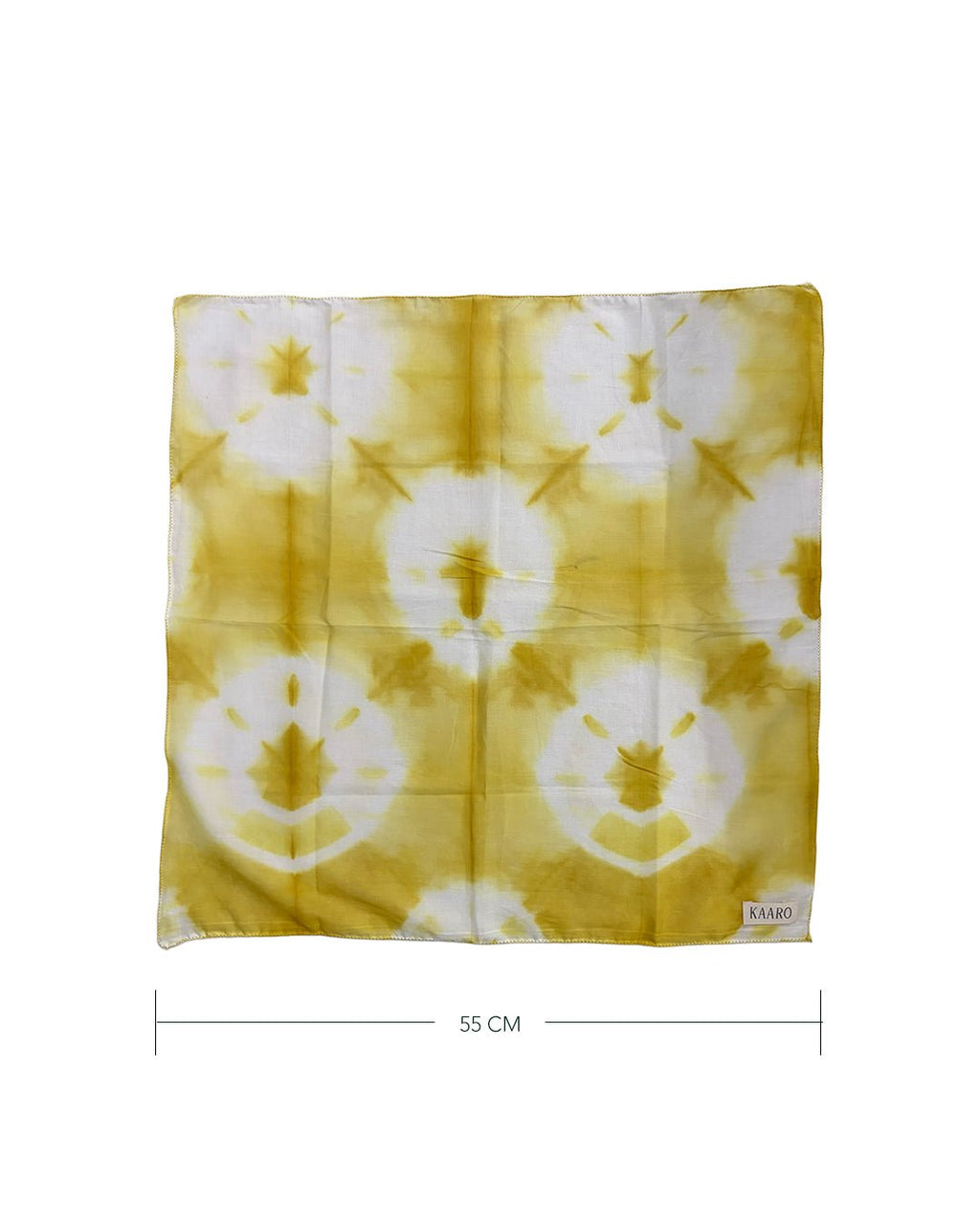 Pyaaz Shibori Bandana | onion peel shibori | Hand dyed - Kaaro - handwoven cotton - sustainable - ethical