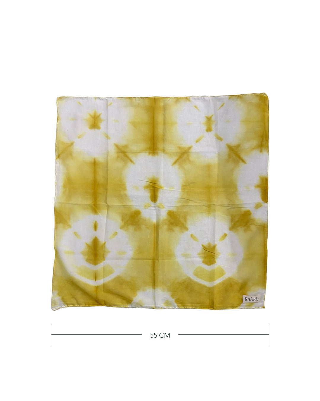 Pyaaz Shibori Bandana | onion peel shibori | Hand dyed - Kaaro - handwoven cotton - sustainable - ethical