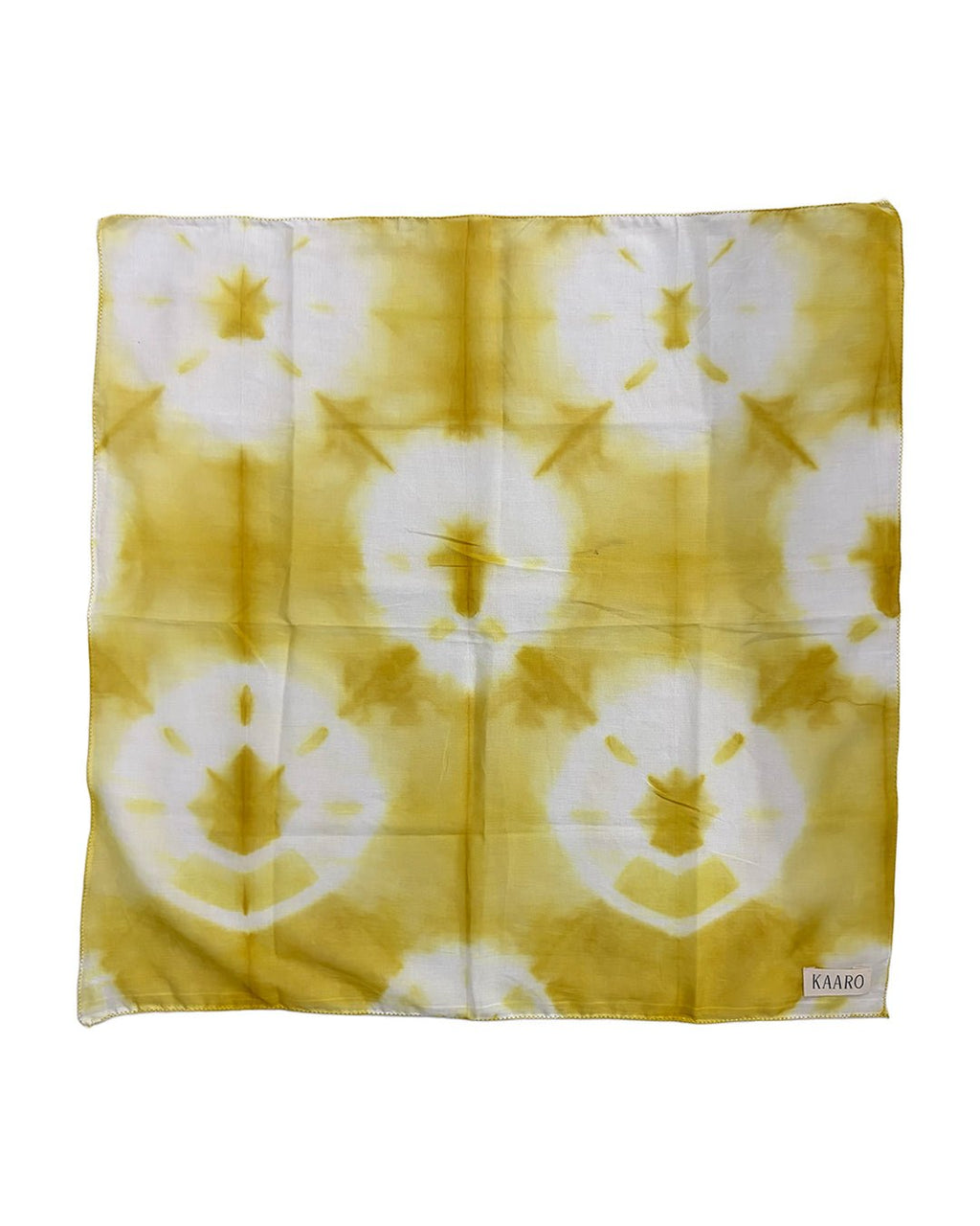 Pyaaz Shibori Bandana | onion peel shibori | Hand dyed - Kaaro - handwoven cotton - sustainable - ethical