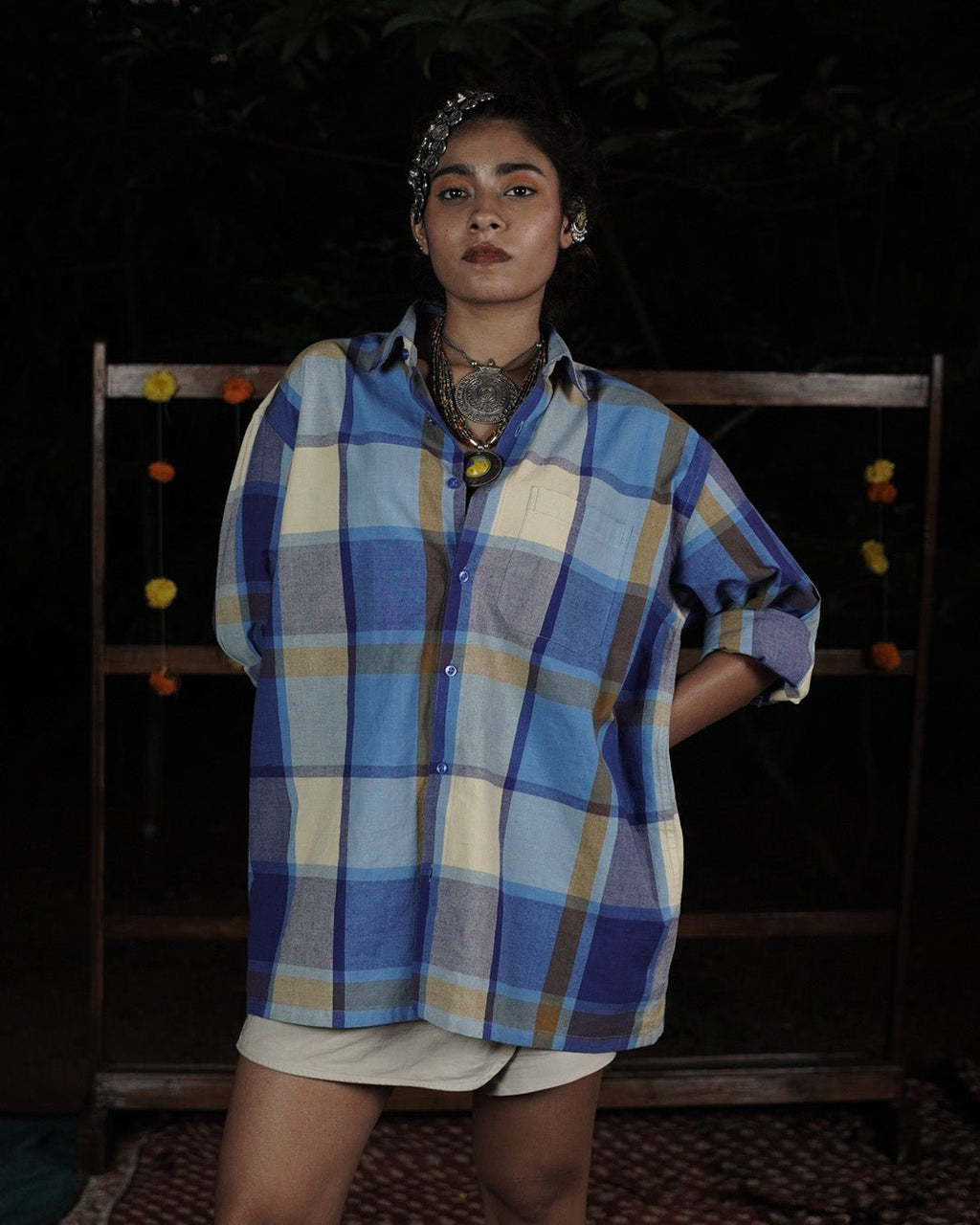 Sea Glass Morning Handwoven Full Sleeve Shirt - Kaaro - handwoven cotton - sustainable - ethical