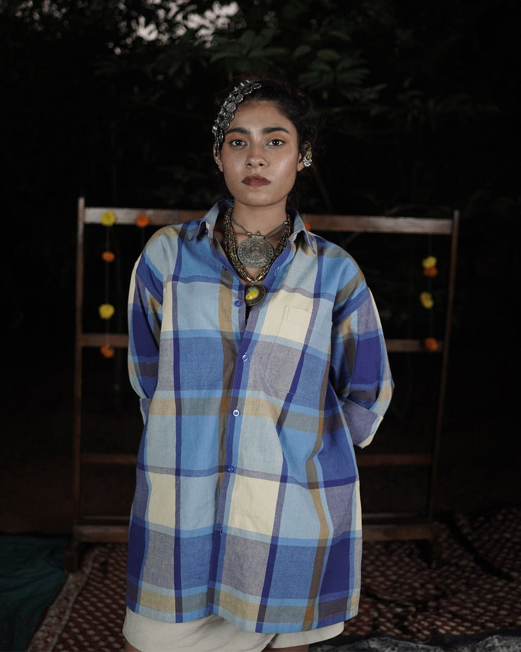 Sea Glass Morning Handwoven Full Sleeve Shirt - Kaaro - handwoven cotton - sustainable - ethical