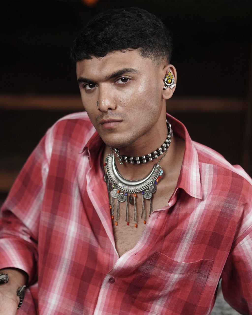 The Bougainvillea Fade Handwoven Full Sleeve Shirt - Kaaro - handwoven cotton - sustainable - ethical