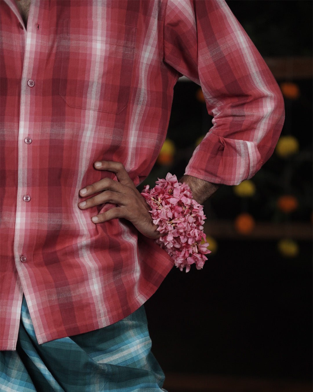 The Bougainvillea Fade Handwoven Full Sleeve Shirt - Kaaro - handwoven cotton - sustainable - ethical
